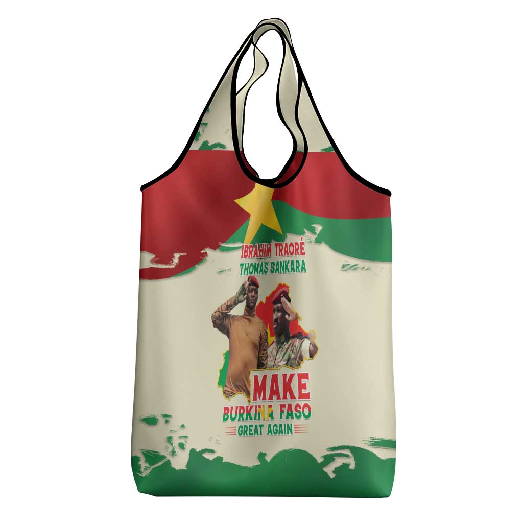 Ibrahim Traore Thomas Sankara Grocery Bag Make Burkina Faso Great Again