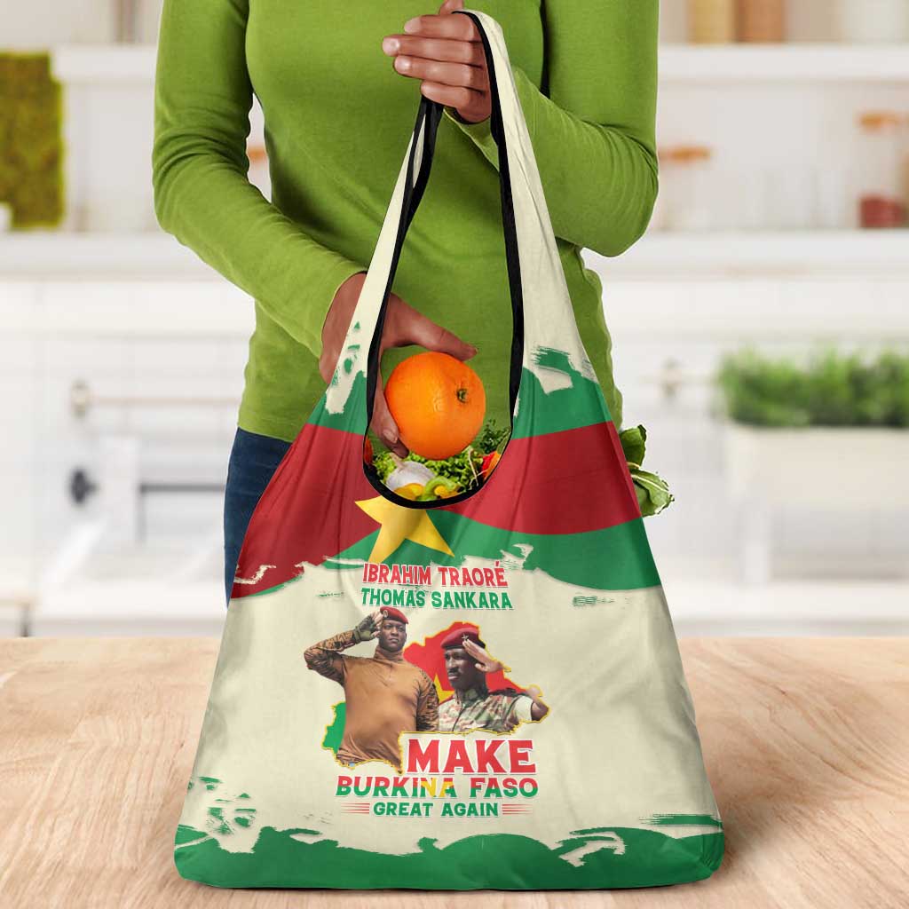 Ibrahim Traore Thomas Sankara Grocery Bag Make Burkina Faso Great Again