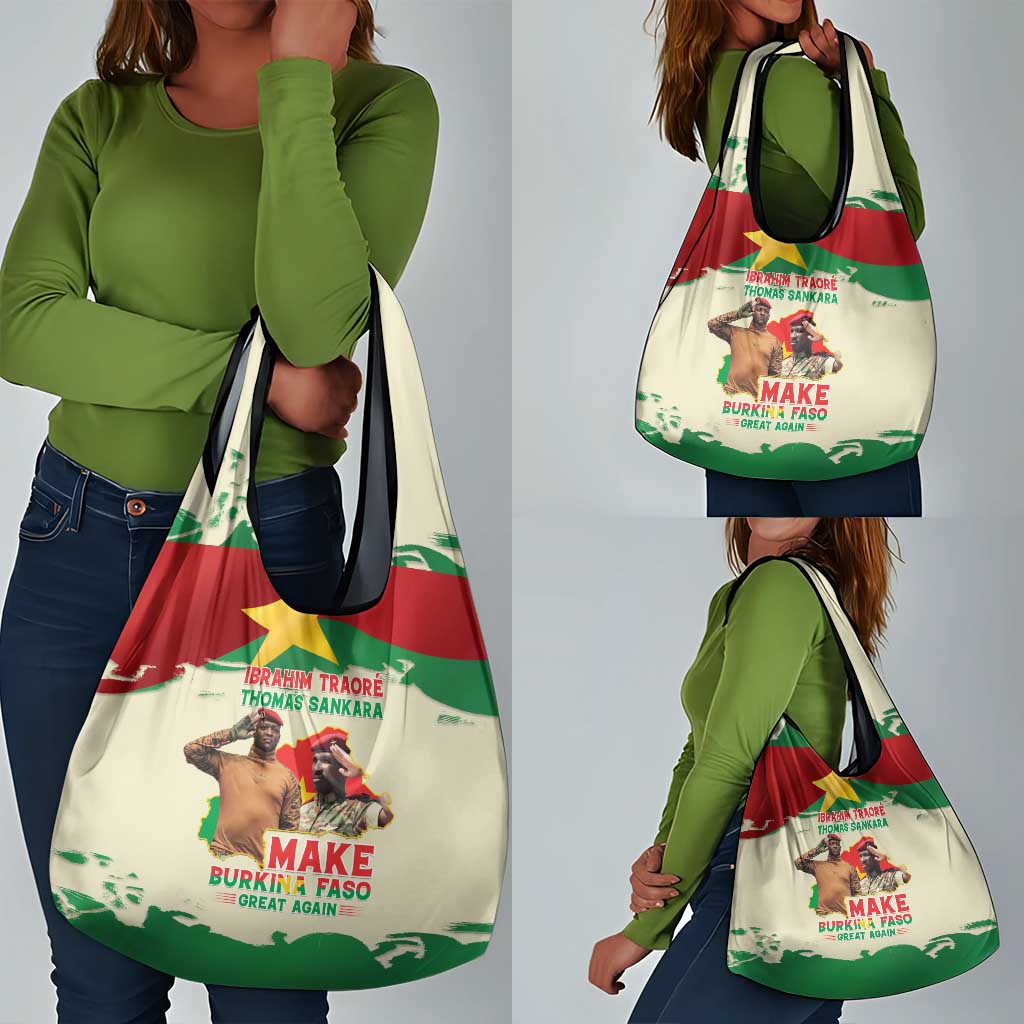 Ibrahim Traore Thomas Sankara Grocery Bag Make Burkina Faso Great Again