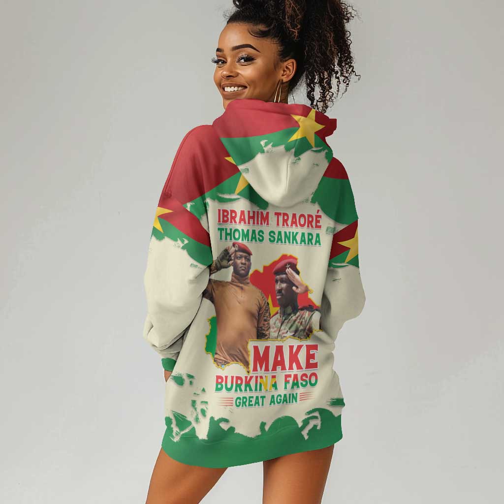 Ibrahim Traore Thomas Sankara Hoodie Dress Make Burkina Faso Great Again