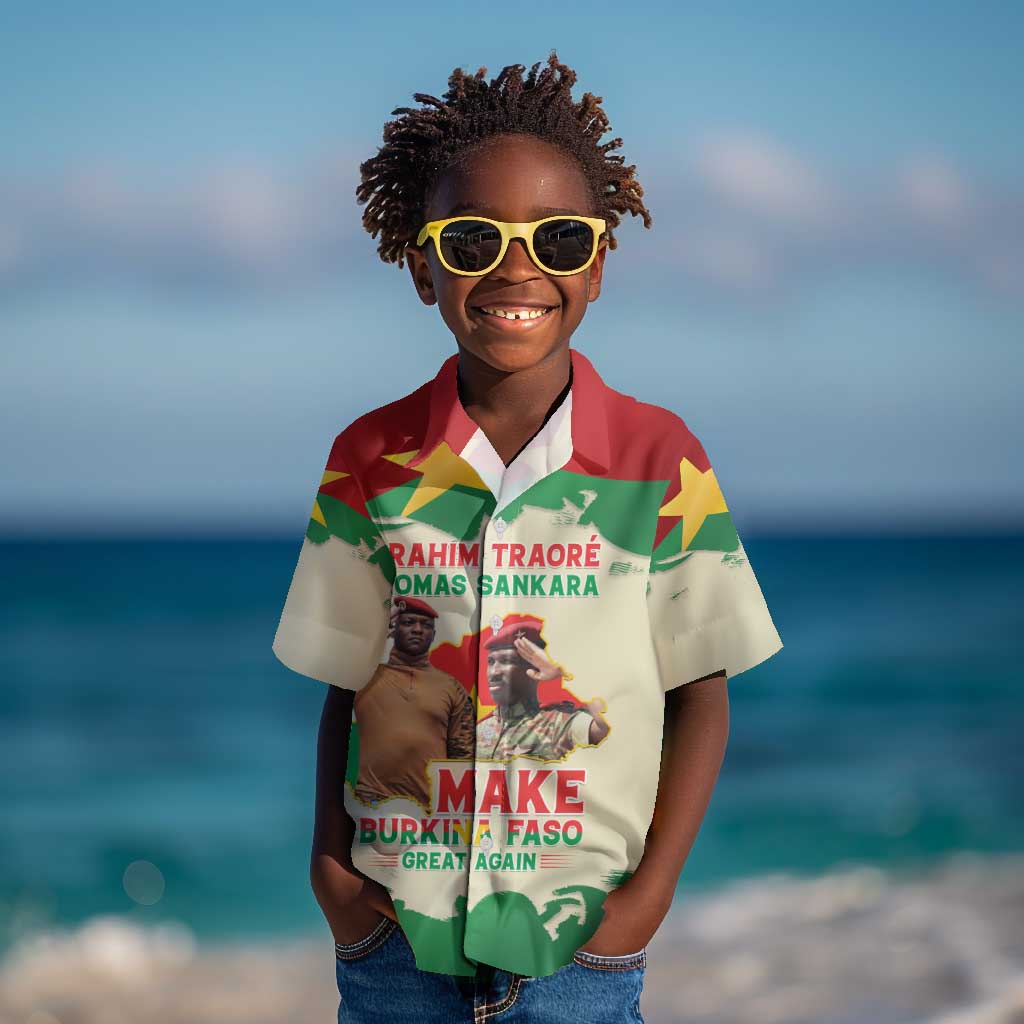 Ibrahim Traore Thomas Sankara Kid Hawaiian Shirt Make Burkina Faso Great Again