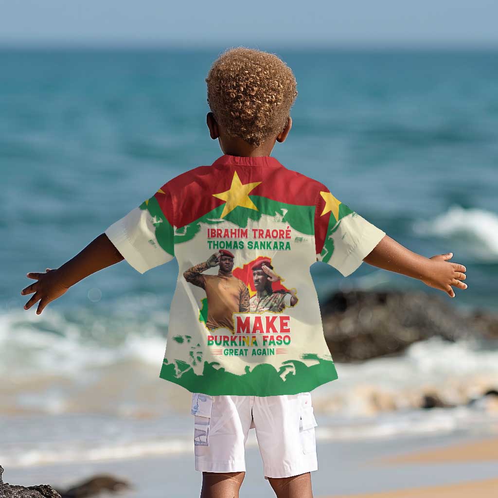 Ibrahim Traore Thomas Sankara Kid Hawaiian Shirt Make Burkina Faso Great Again