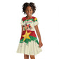 Ibrahim Traore Thomas Sankara Kid Short Sleeve Dress Make Burkina Faso Great Again