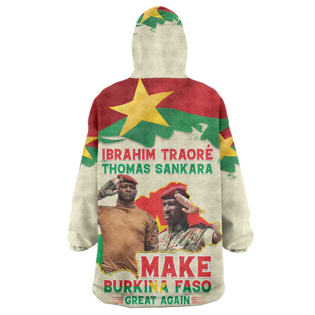 Ibrahim Traore Thomas Sankara Kid Wearable Blanket Hoodie Make Burkina Faso Great Again