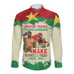 Ibrahim Traore Thomas Sankara Long Sleeve Button Shirt Make Burkina Faso Great Again