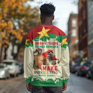 Ibrahim Traore Thomas Sankara Long Sleeve Shirt Make Burkina Faso Great Again