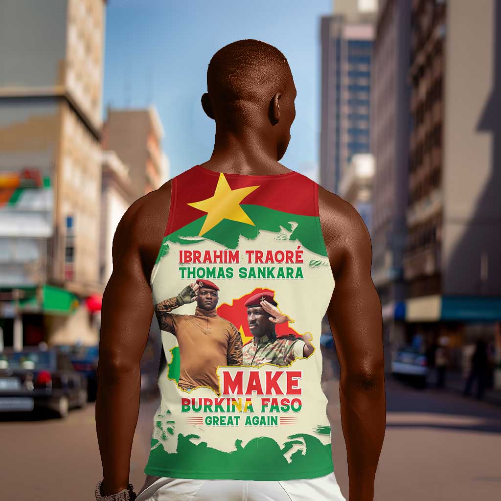 Ibrahim Traore Thomas Sankara Men Tank Top Make Burkina Faso Great Again