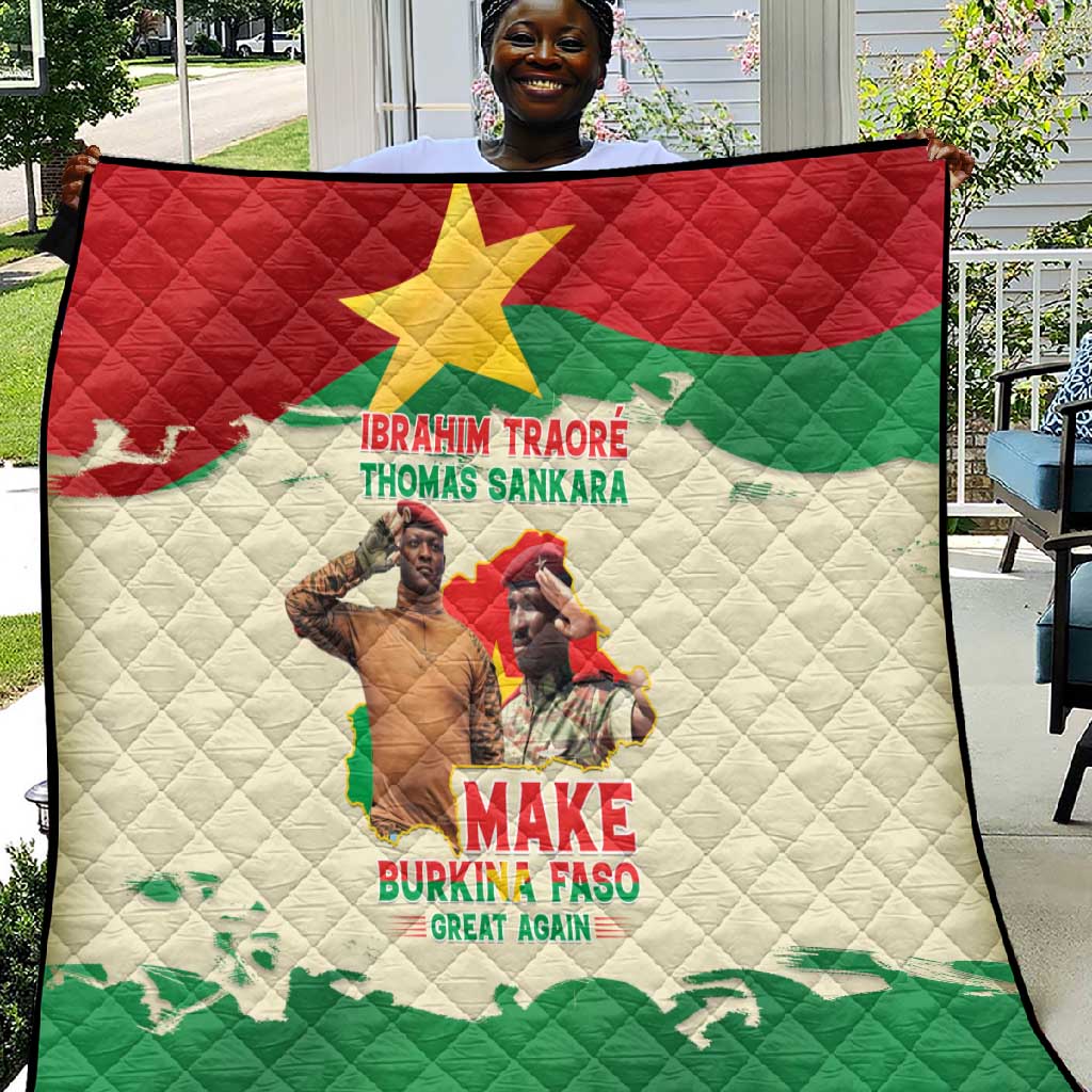 Ibrahim Traore Thomas Sankara Quilt Make Burkina Faso Great Again