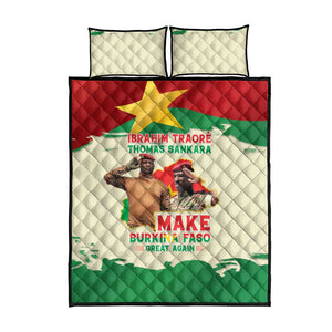 Ibrahim Traore Thomas Sankara Quilt Bed Set Make Burkina Faso Great Again