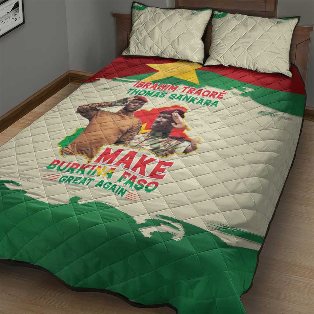 Ibrahim Traore Thomas Sankara Quilt Bed Set Make Burkina Faso Great Again