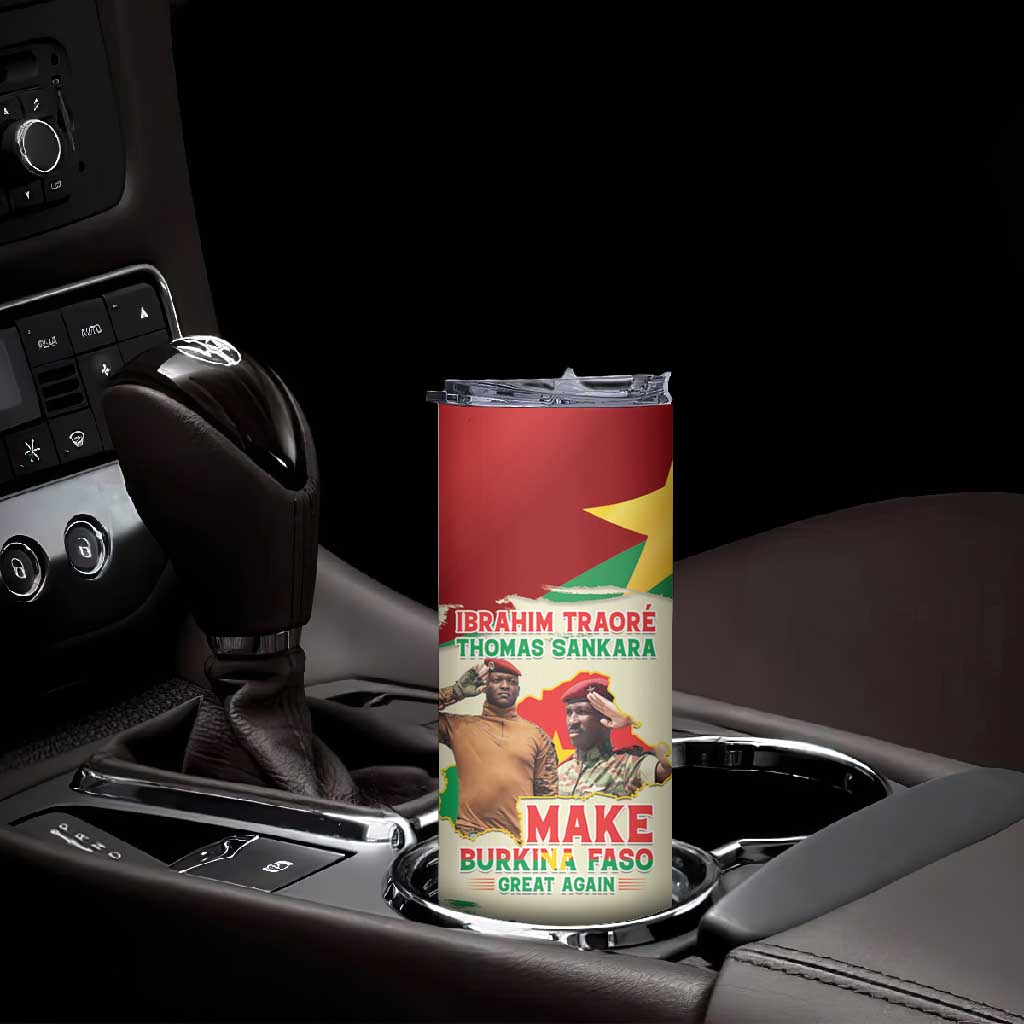 Ibrahim Traore Thomas Sankara Skinny Tumbler Make Burkina Faso Great Again