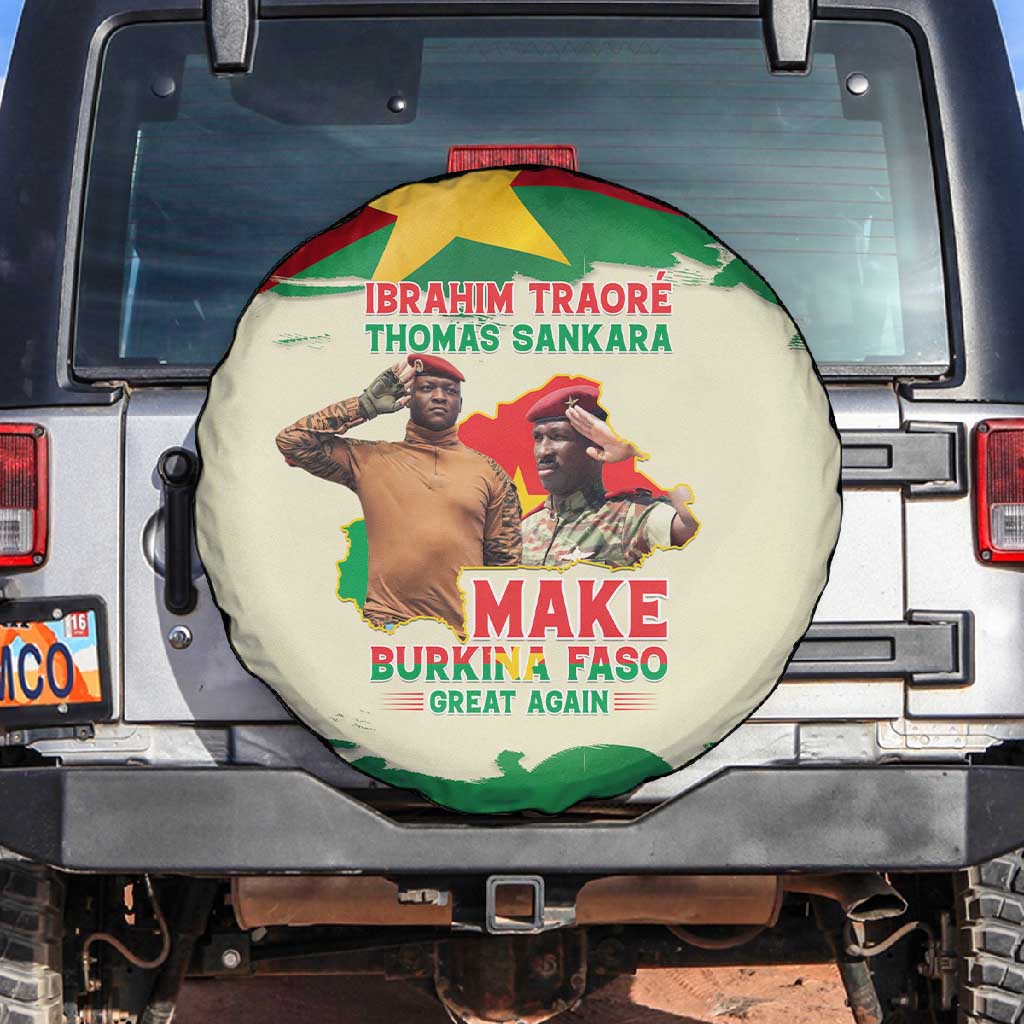 Ibrahim Traore Thomas Sankara Spare Tire Cover Make Burkina Faso Great Again