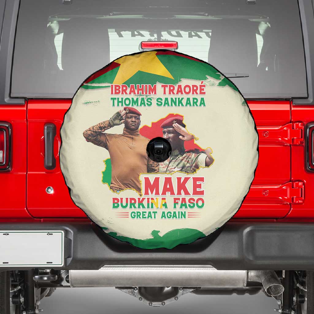 Ibrahim Traore Thomas Sankara Spare Tire Cover Make Burkina Faso Great Again