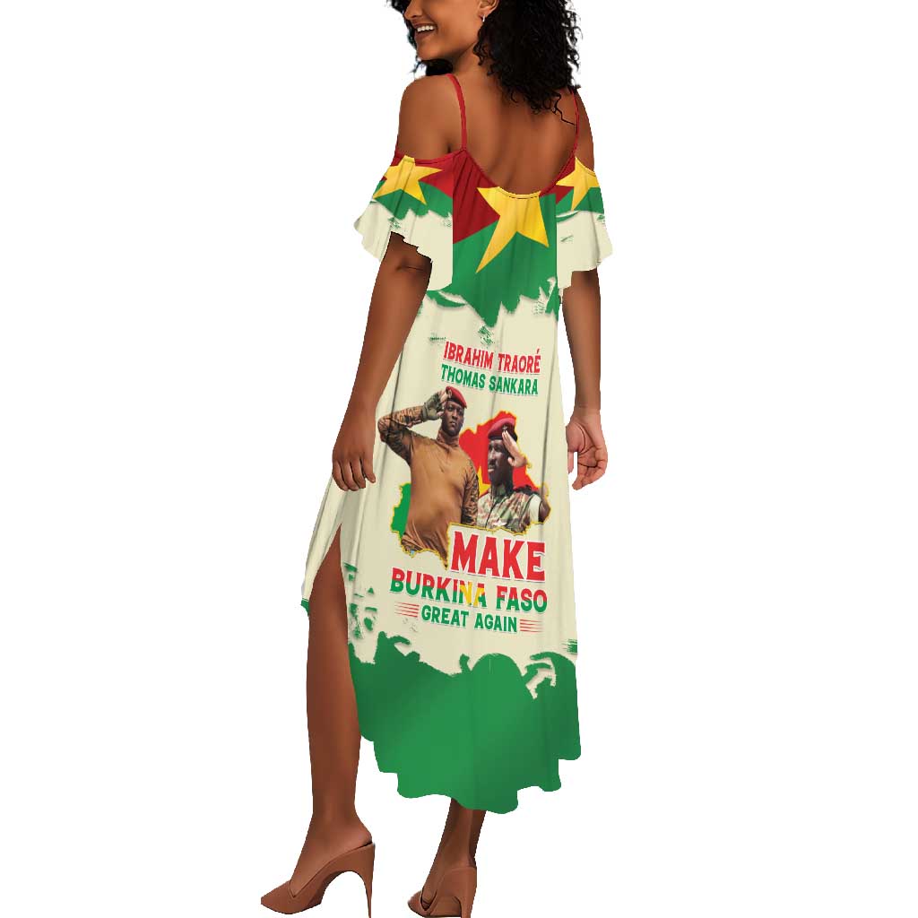 Ibrahim Traore Thomas Sankara Summer Maxi Dress Make Burkina Faso Great Again