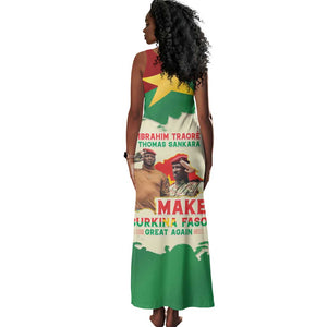 Ibrahim Traore Thomas Sankara Tank Maxi Dress Make Burkina Faso Great Again
