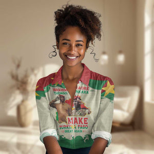 Ibrahim Traore Thomas Sankara Women Casual Shirt Make Burkina Faso Great Again