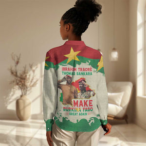 Ibrahim Traore Thomas Sankara Women Casual Shirt Make Burkina Faso Great Again