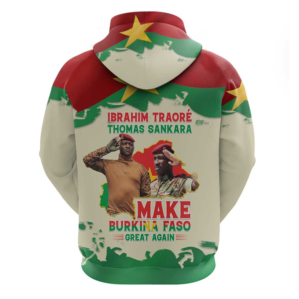 Ibrahim Traore Thomas Sankara Zip Hoodie Make Burkina Faso Great Again