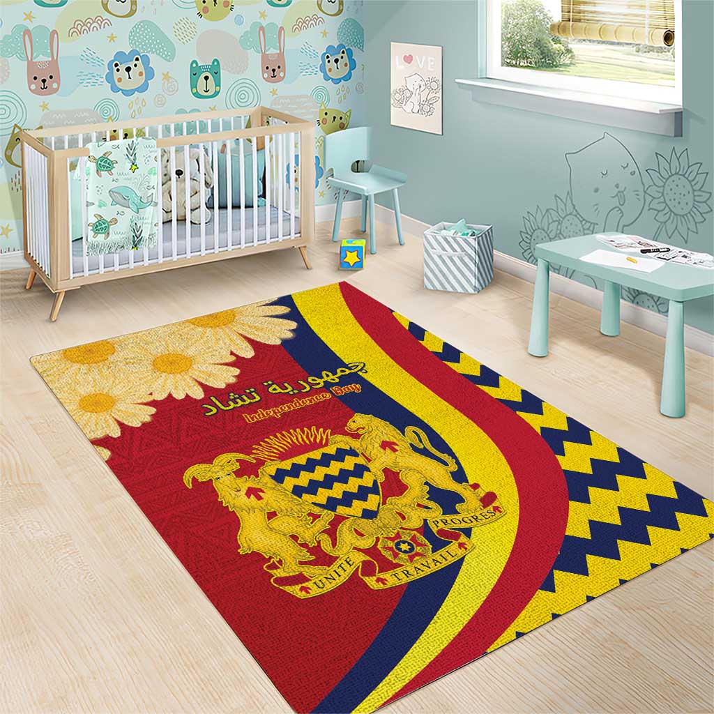 Afro Chad Area Rug Happy 65th of Independence