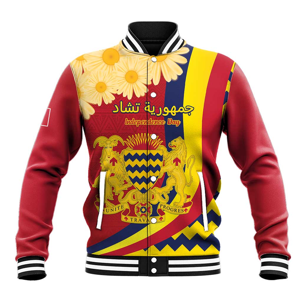 Personalised Afro Chad Baseball Jacket Happy 65th of Independence