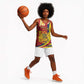 Personalised Afro Chad Basketball Jersey Happy 65th of Independence - African Pride