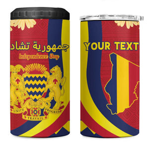 Personalised Afro Chad 4 in 1 Can Cooler Tumbler Happy 65th of Independence