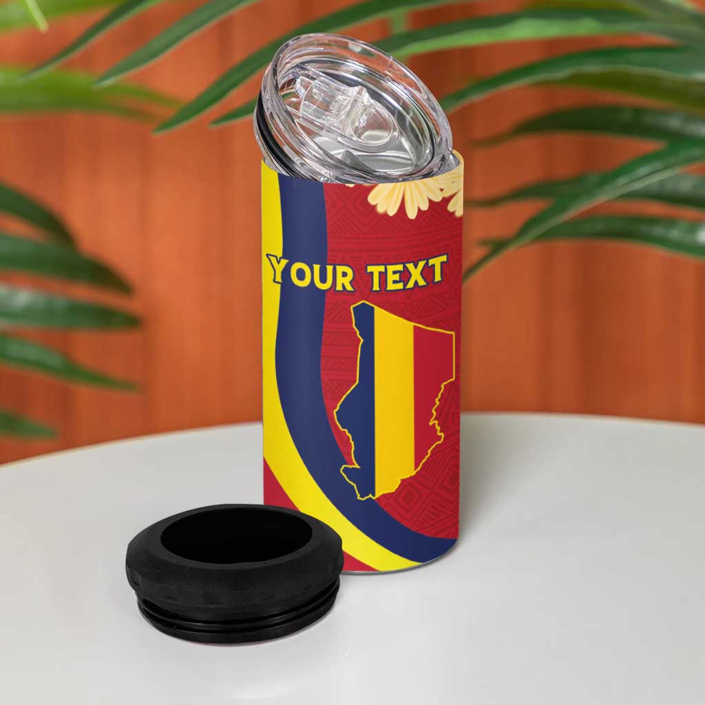 Personalised Afro Chad 4 in 1 Can Cooler Tumbler Happy 65th of Independence