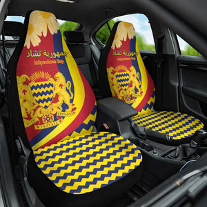 Afro Chad Car Seat Cover Happy 65th of Independence