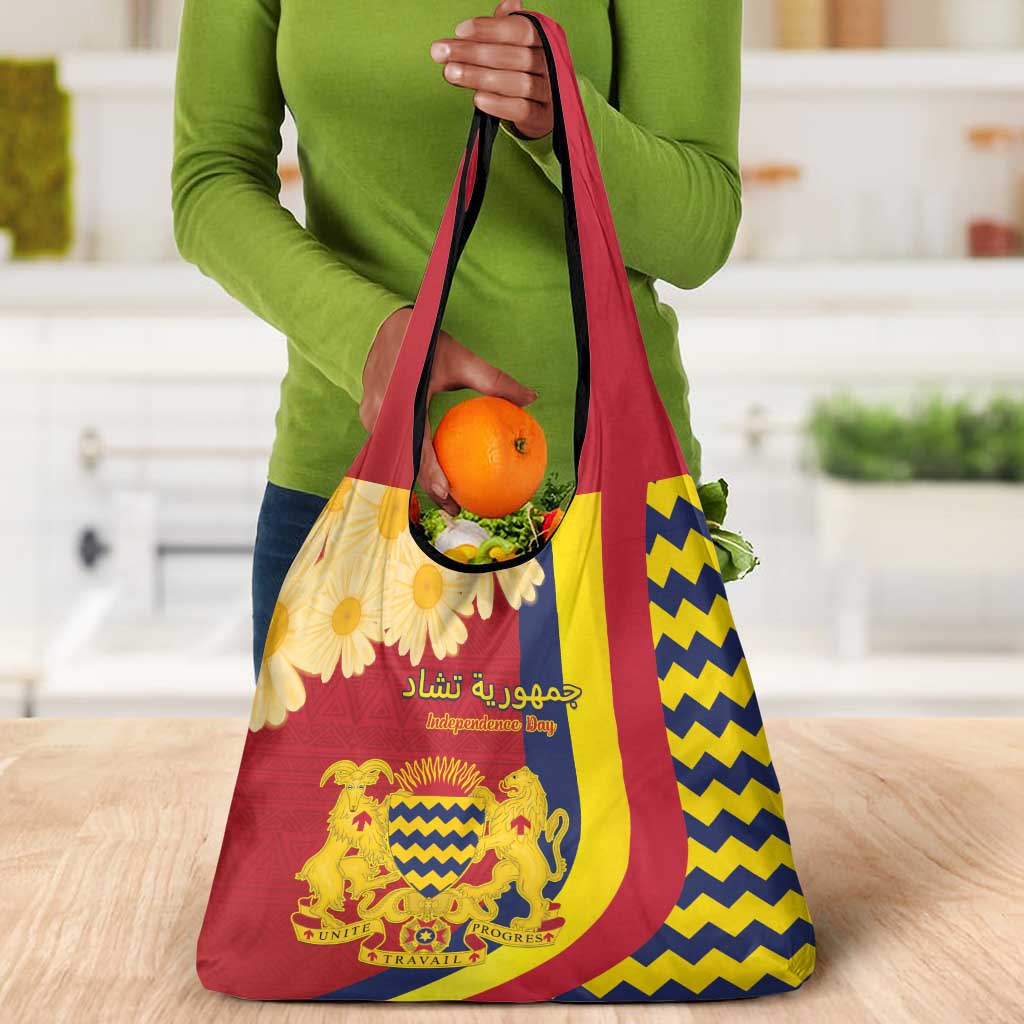 Afro Chad Grocery Bag Happy 65th of Independence