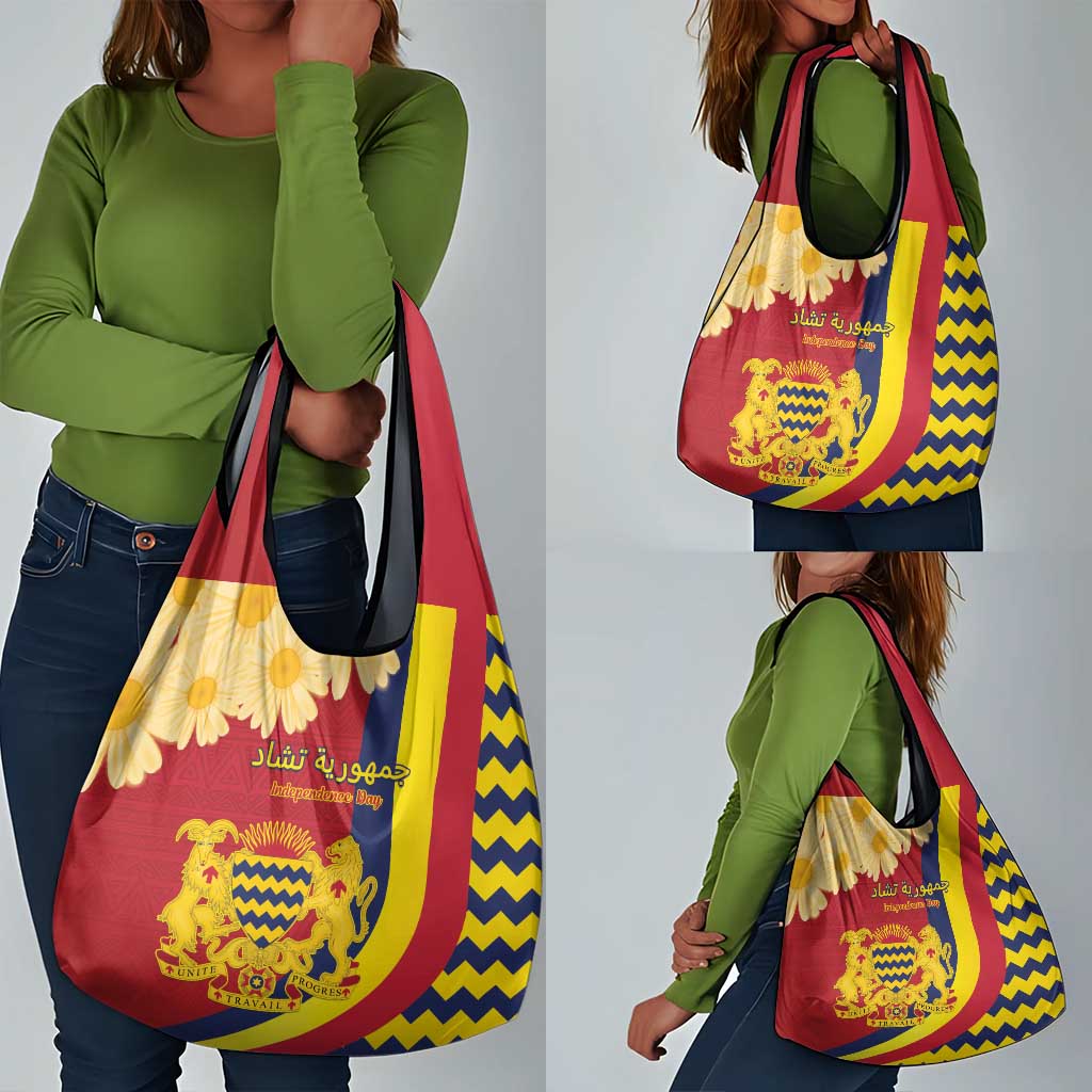 Afro Chad Grocery Bag Happy 65th of Independence