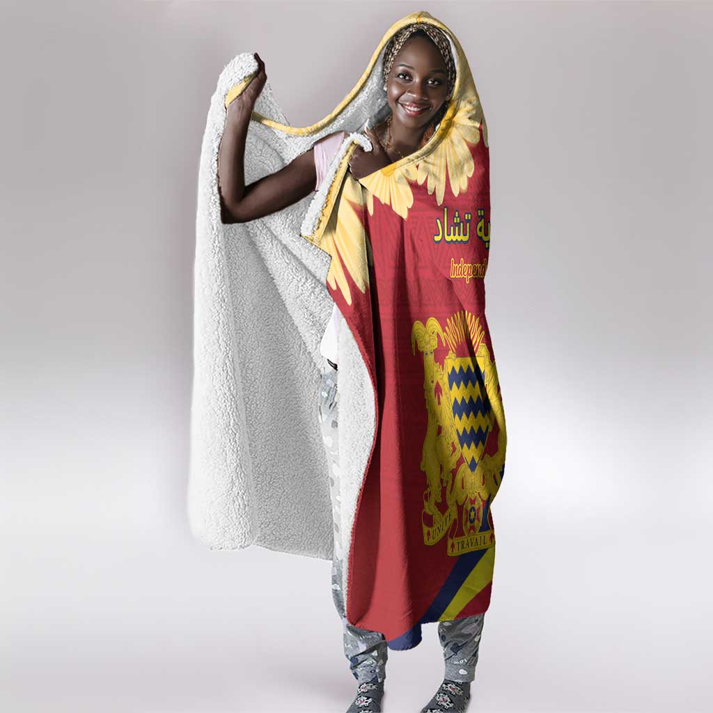 Afro Chad Hooded Blanket Happy 65th of Independence