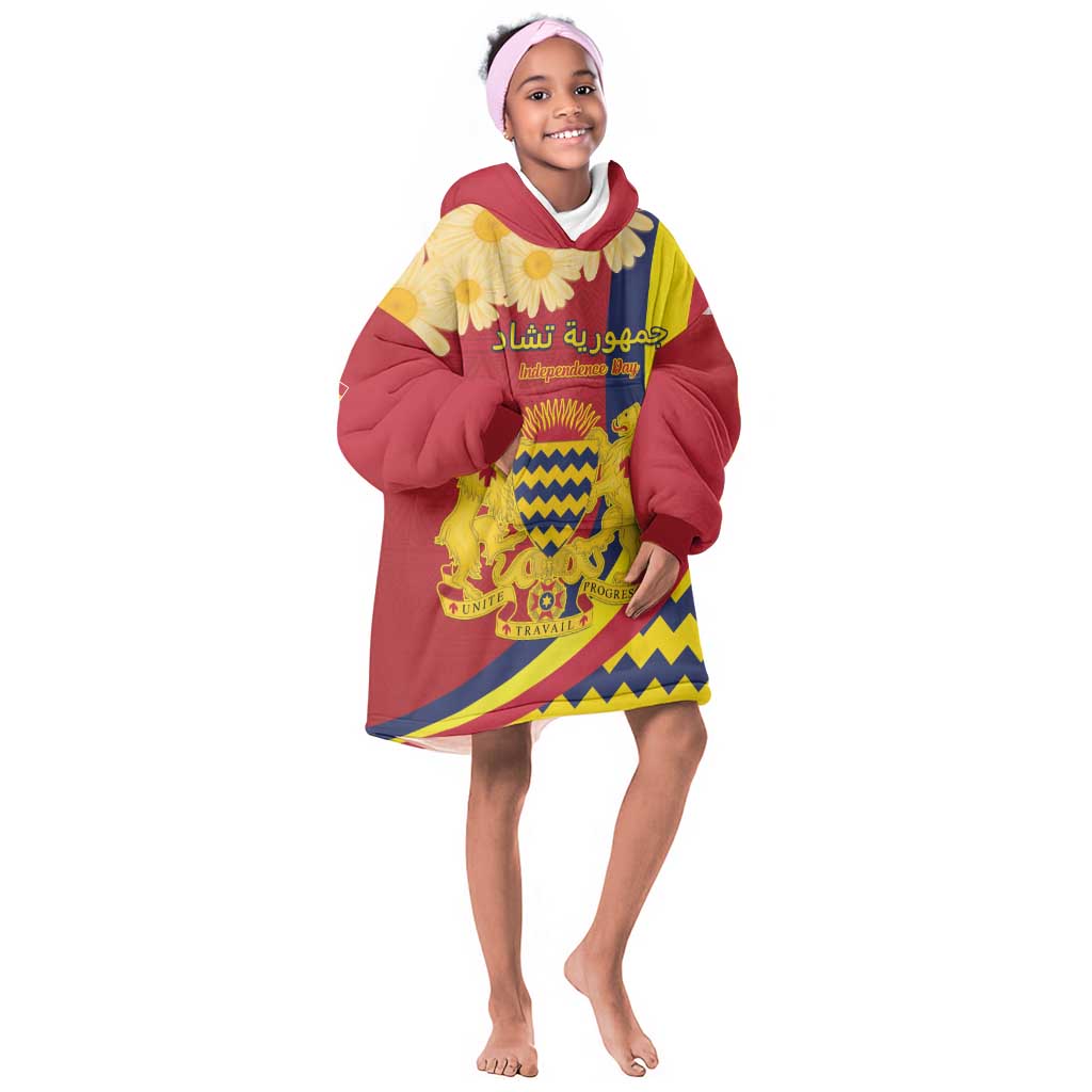 Personalised Afro Chad Kid Wearable Blanket Hoodie Happy 65th of Independence