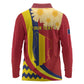Personalised Afro Chad Long Sleeve Polo Shirt Happy 65th of Independence
