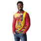 Personalised Afro Chad Long Sleeve Polo Shirt Happy 65th of Independence