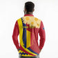 Personalised Afro Chad Long Sleeve Polo Shirt Happy 65th of Independence