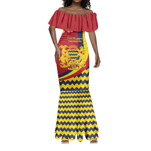 Personalised Afro Chad Mermaid Dress Happy 65th of Independence