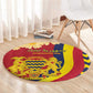 Afro Chad Round Carpet Happy 65th of Independence