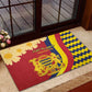 Afro Chad Rubber Doormat Happy 65th of Independence
