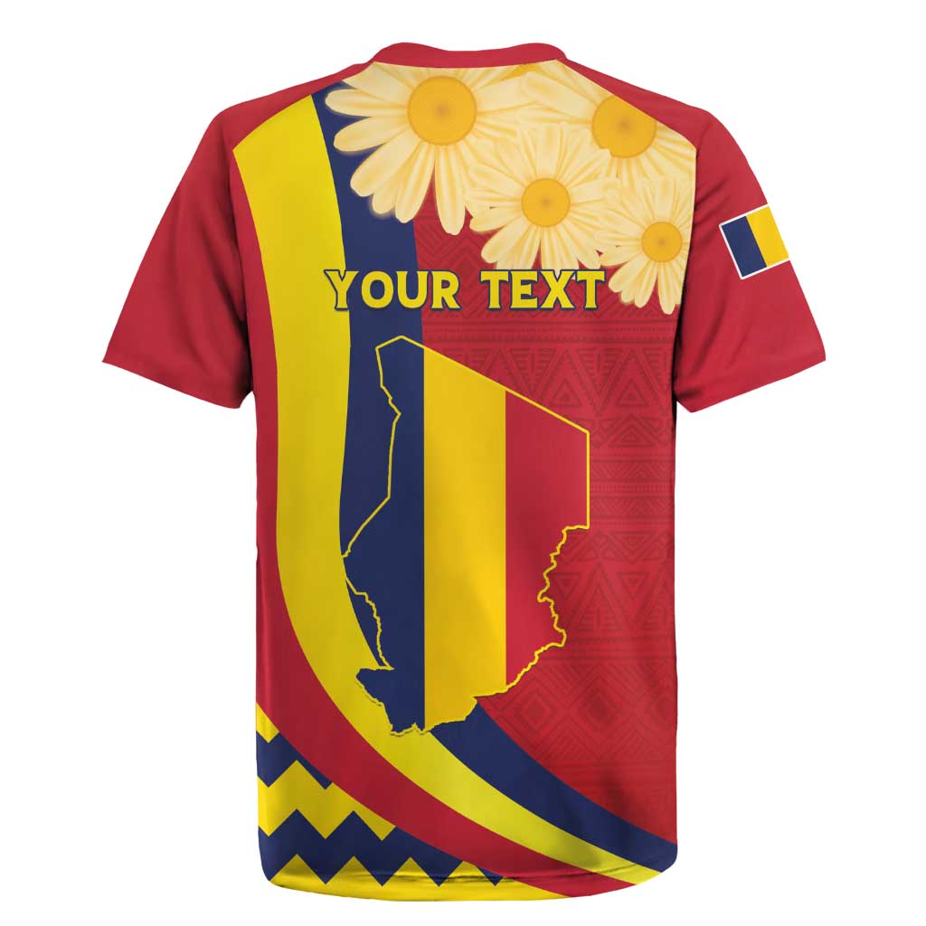 Personalised Afro Chad Rugby Jersey Happy 65th of Independence