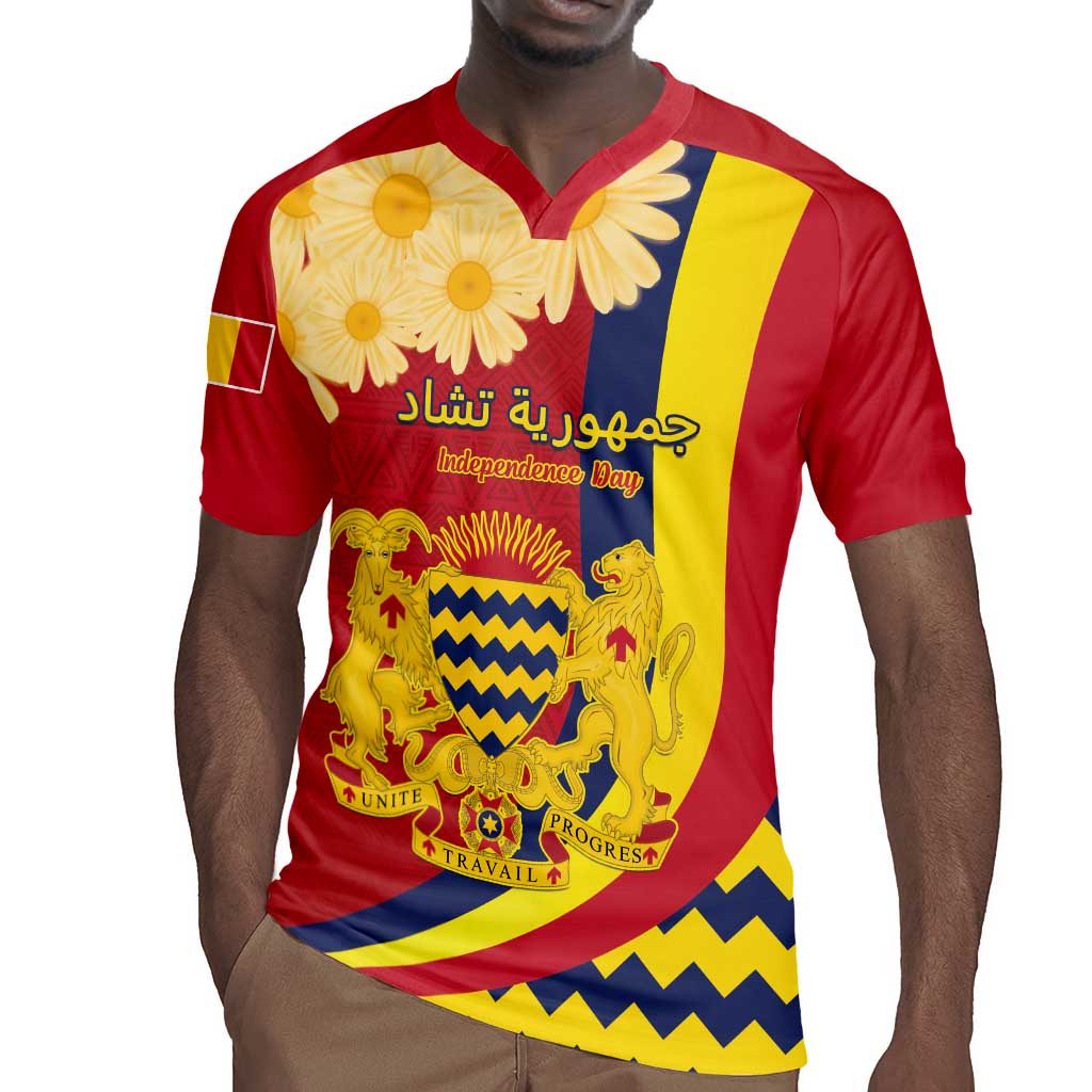 Personalised Afro Chad Rugby Jersey Happy 65th of Independence