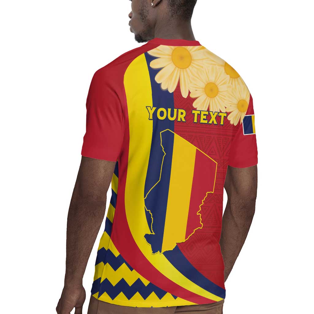 Personalised Afro Chad Rugby Jersey Happy 65th of Independence