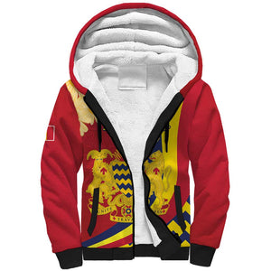 Personalised Afro Chad Sherpa Hoodie Happy 65th of Independence