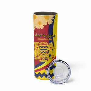 Personalised Afro Chad Skinny Tumbler Happy 65th of Independence