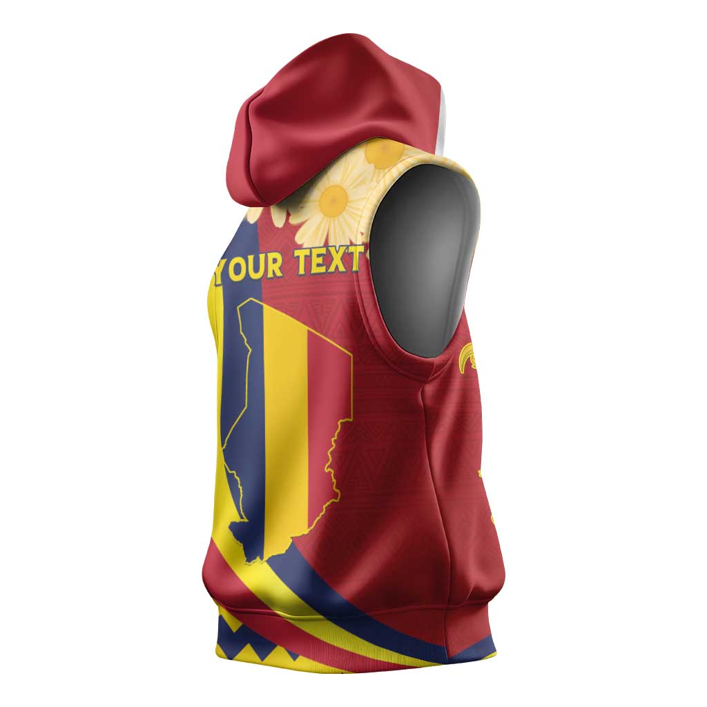Personalised Afro Chad Sleeveless Hoodie Happy 65th of Independence - African Pride