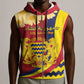 Personalised Afro Chad Sleeveless Zip Hoodie Happy 65th of Independence - African Pride