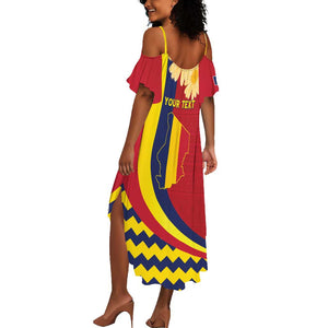 Personalised Afro Chad Summer Maxi Dress Happy 65th of Independence