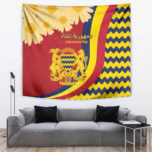 Afro Chad Tapestry Happy 65th of Independence