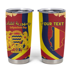 Personalised Afro Chad Tumbler Cup Happy 65th of Independence