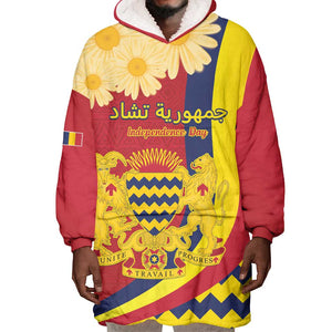 Personalised Afro Chad Wearable Blanket Hoodie Happy 65th of Independence