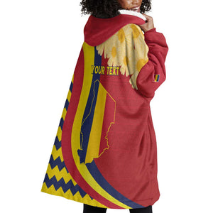 Personalised Afro Chad Wearable Blanket Hoodie Happy 65th of Independence